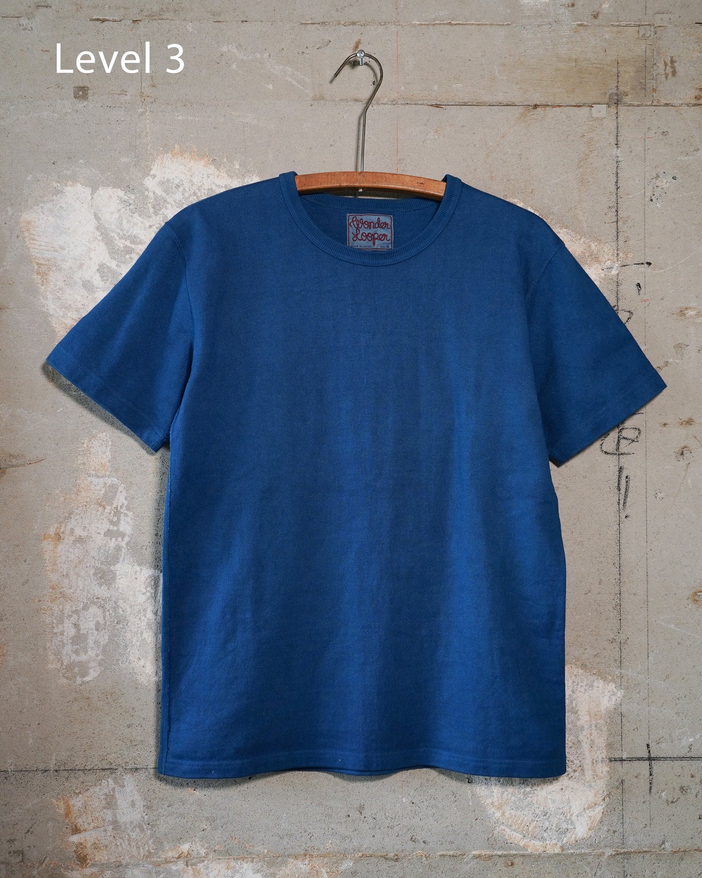 Tokushima Natural Indigo Hand-Dyed Double Heavyweight T-Shirt Level 3 | Wonder Looper