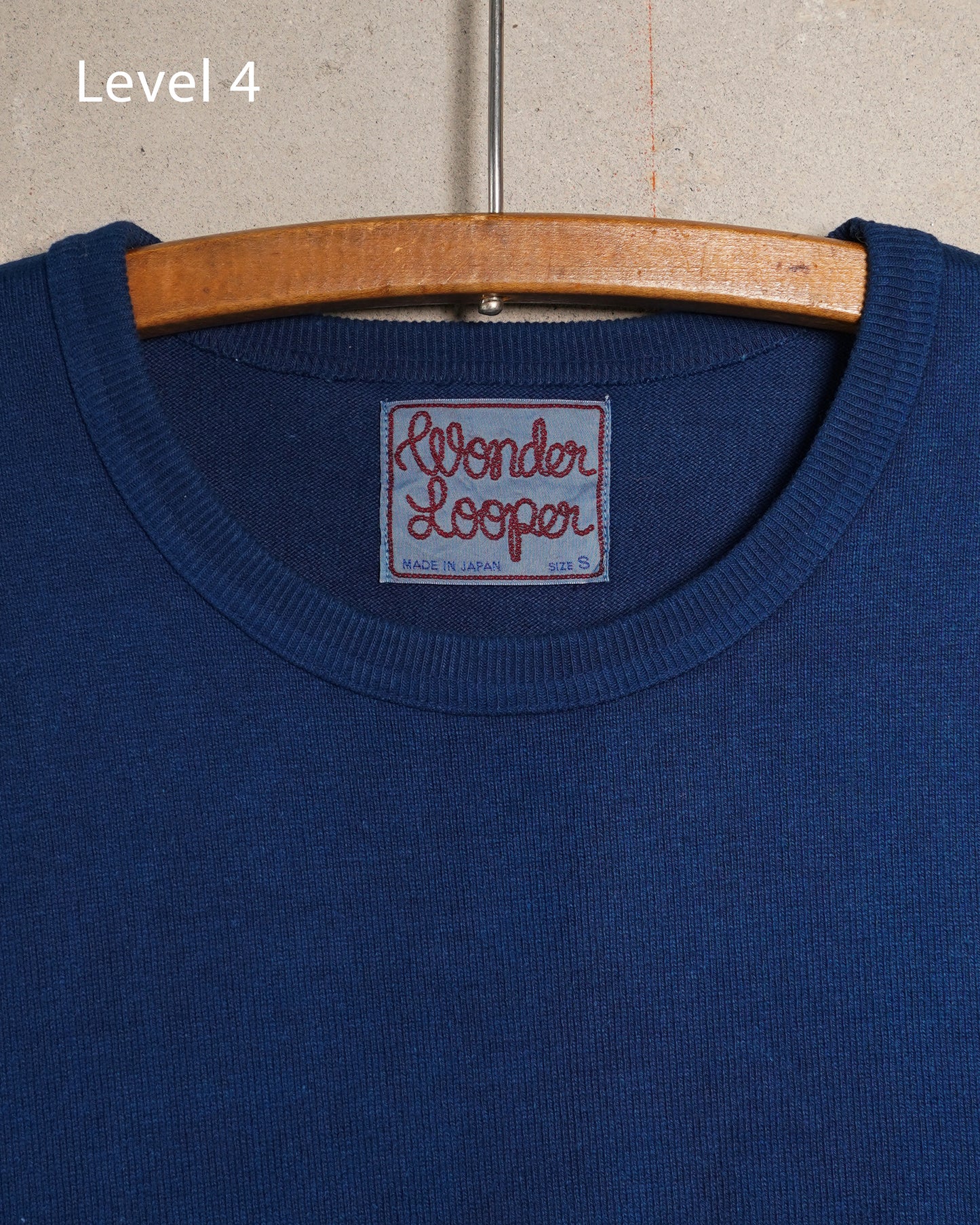 Tokushima Natural Indigo Hand-Dyed Double Heavyweight T-Shirt Level 4 | Wonder Looper