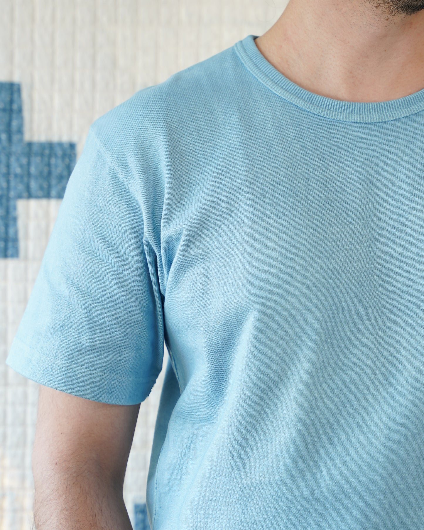 Tokushima Natural Indigo Hand-Dyed Double Heavyweight T-Shirt