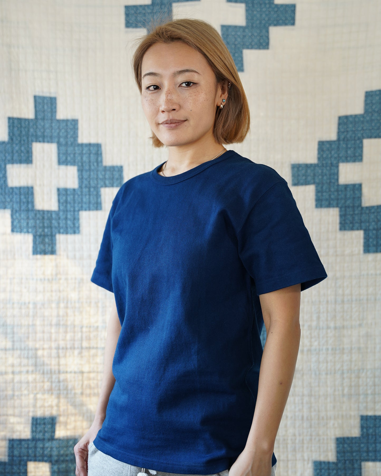 Tokushima Natural Indigo Hand-Dyed Double Heavyweight T-Shirt