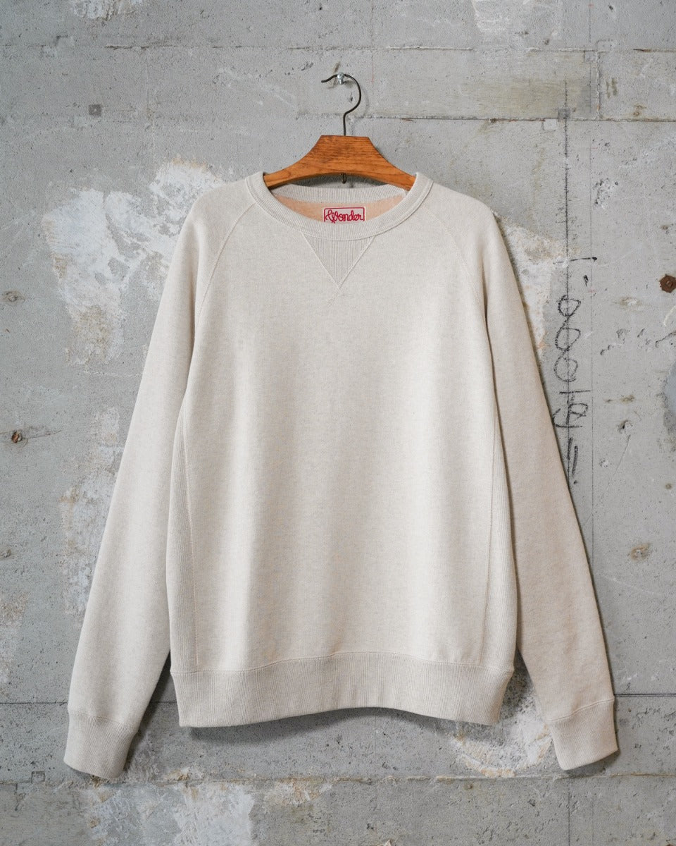 Pullover Crewneck - Fleeced Foxfibre® - Oatmeal