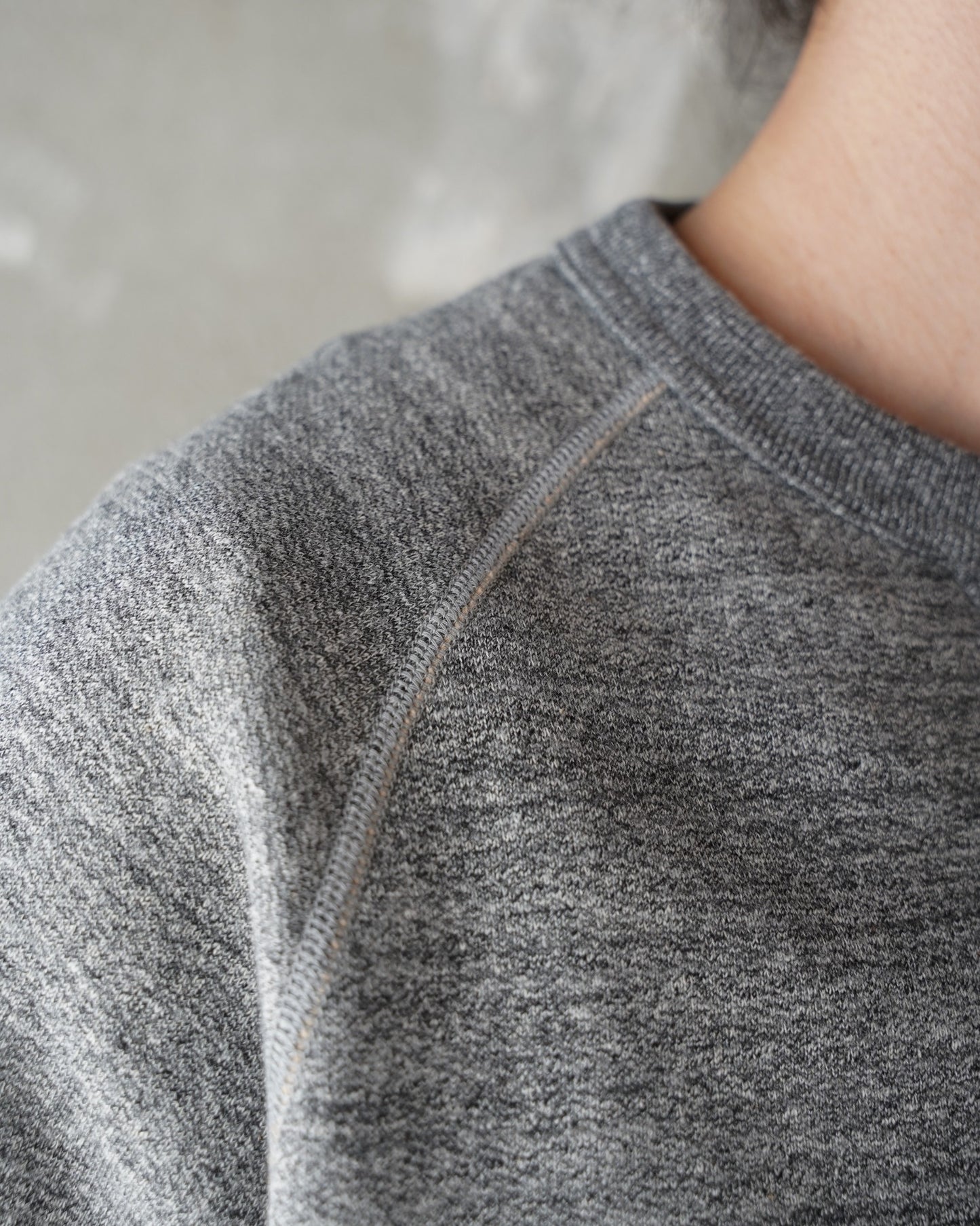 Pullover Crewneck - Fleeced Foxfibre® - Charcoal