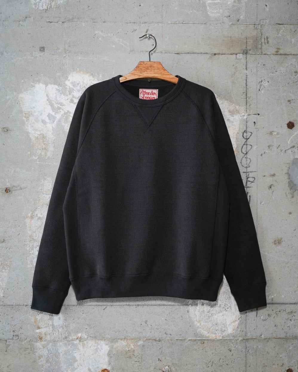Pullover Crewneck - Double Heavyweight French Terry - Sumi Black