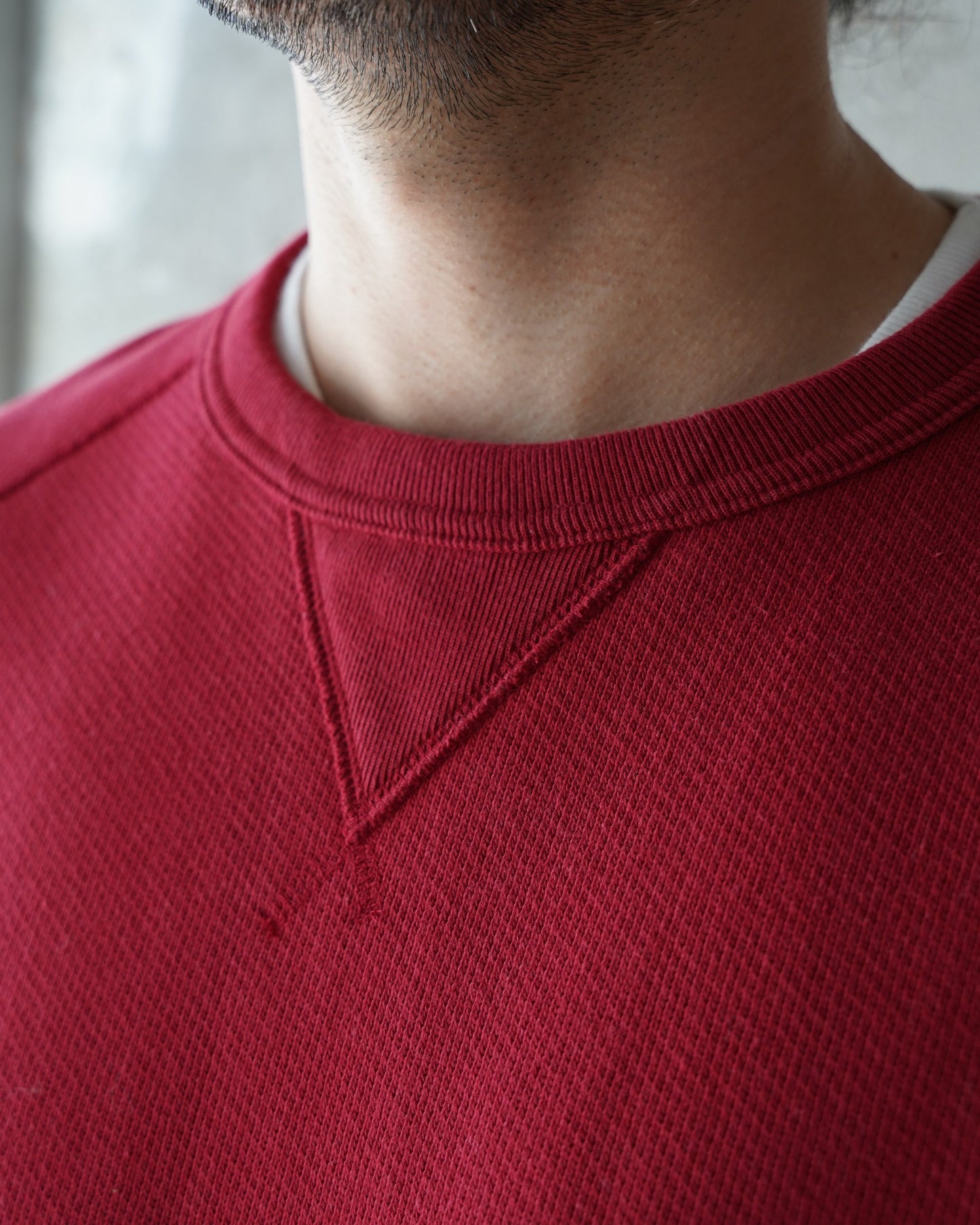 Pullover Crewneck - 701gsm Double Heavyweight French Terry - Red