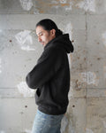 Pullover Hoodie - 701gsm Double Heavyweight French Terry - Sumi Black | Wonder Looper