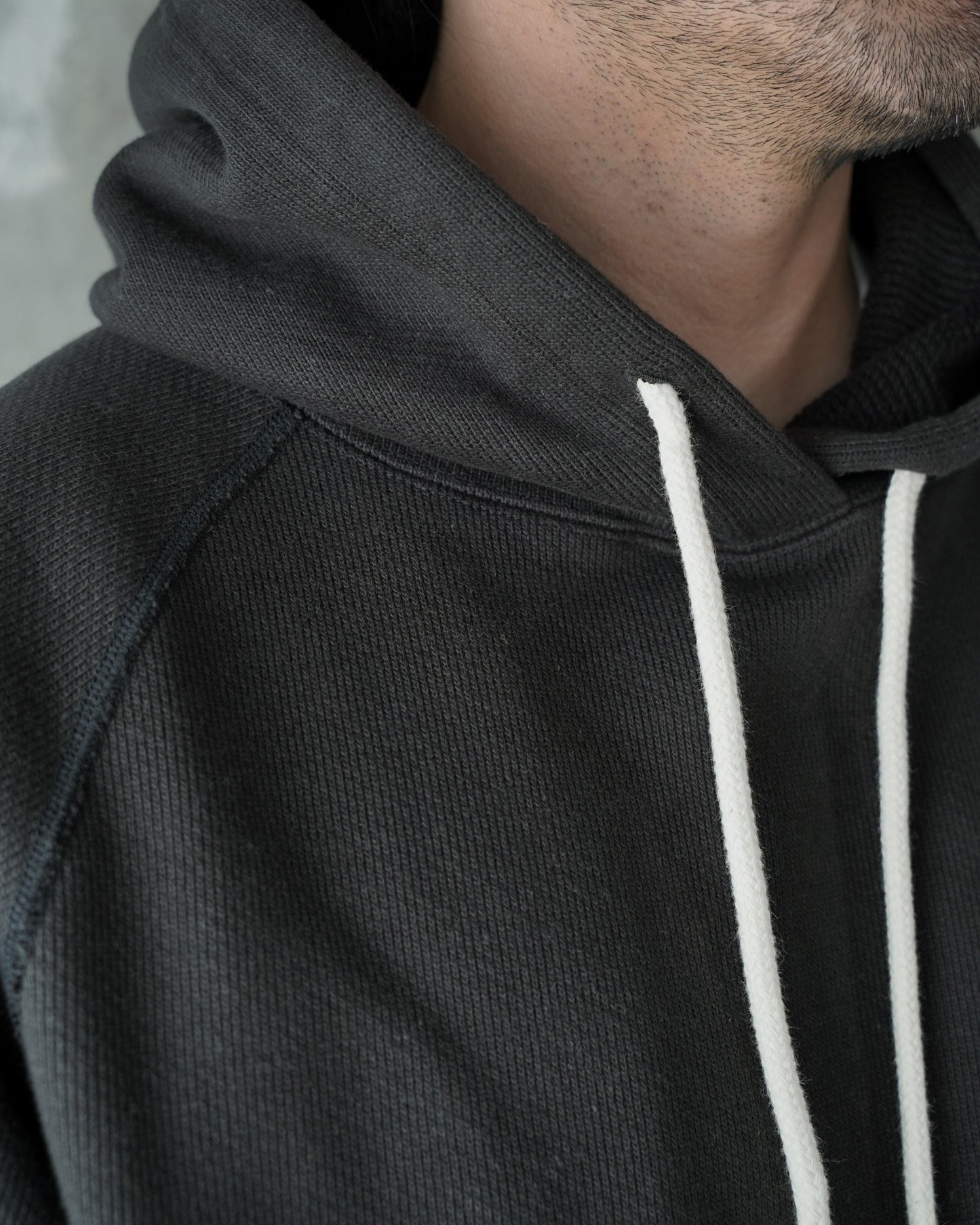 Pullover Hoodie - Double Heavyweight French Terry - Sumi Black