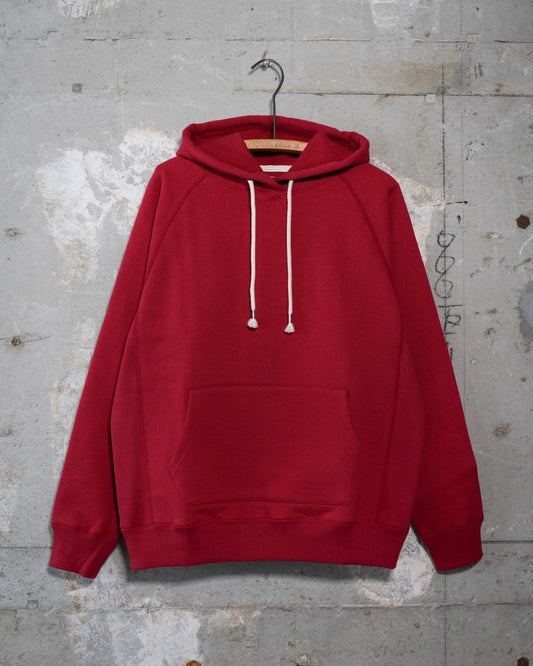 Pullover Hoodie - Double Heavyweight French Terry - Red