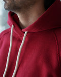 Pullover Hoodie - 701gsm Double Heavyweight French Terry - Red