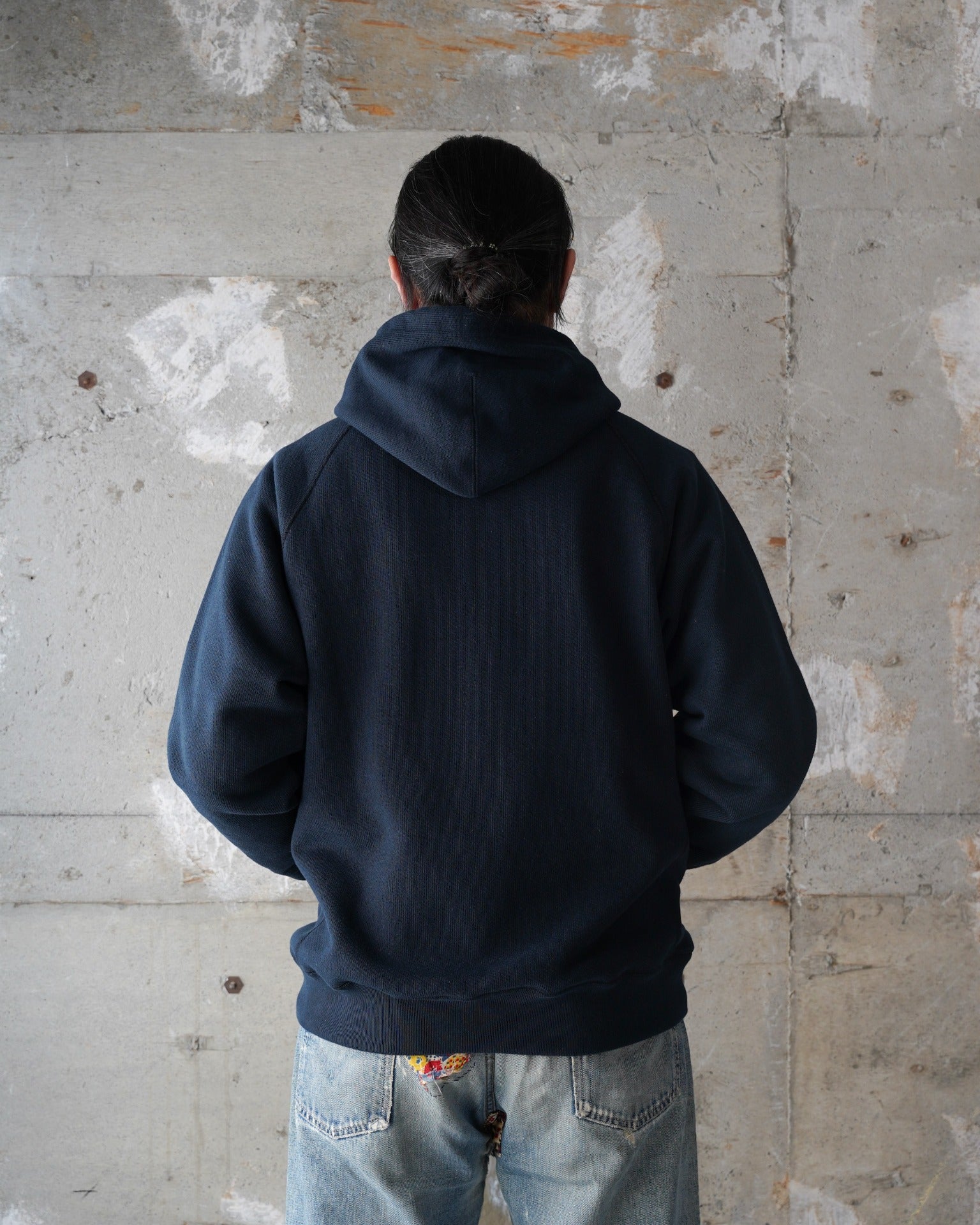 Pullover Hoodie - 701gsm Double Heavyweight French Terry - Navy