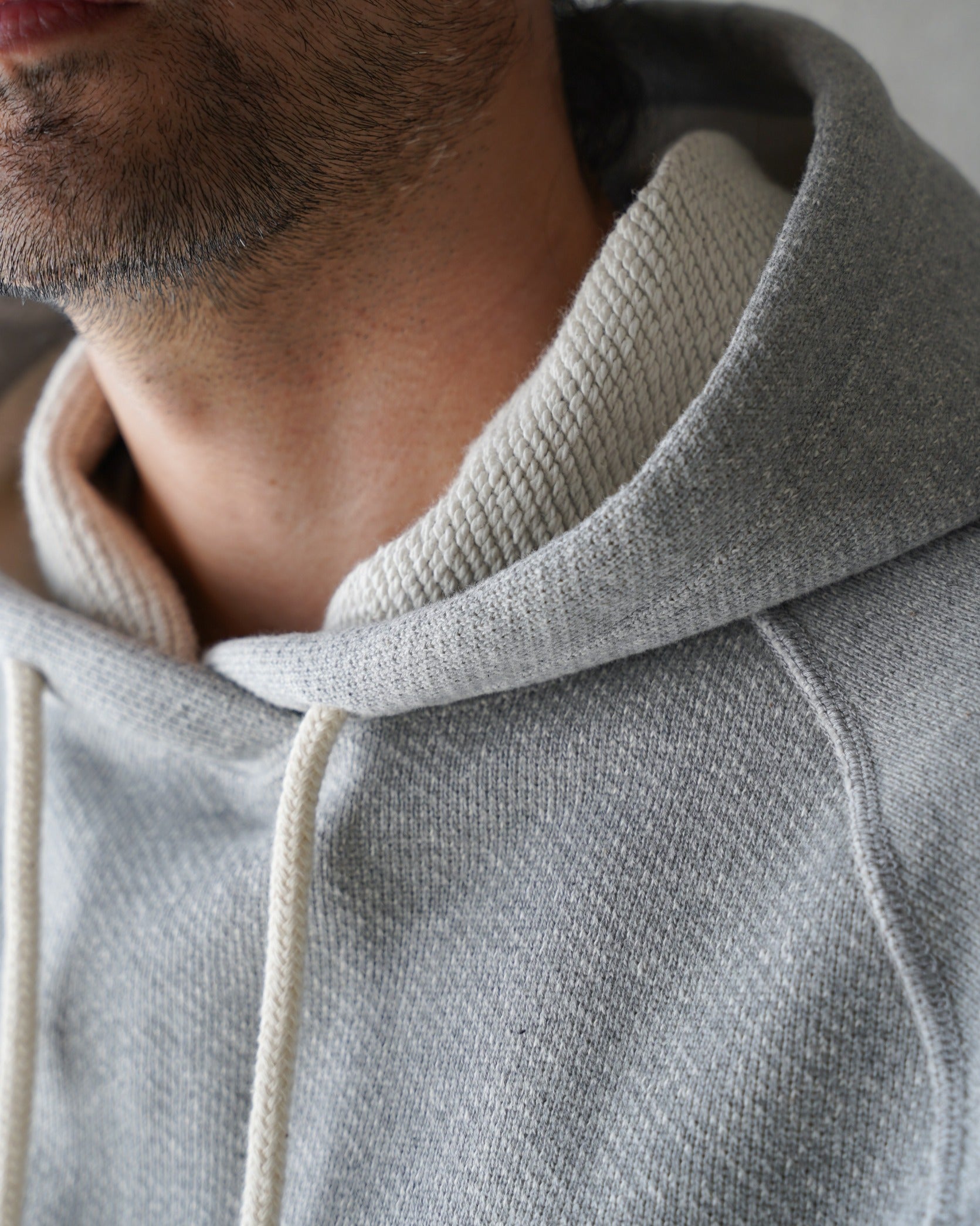 Pullover Hoodie - 701gsm Double Heavyweight French Terry - Heather Grey