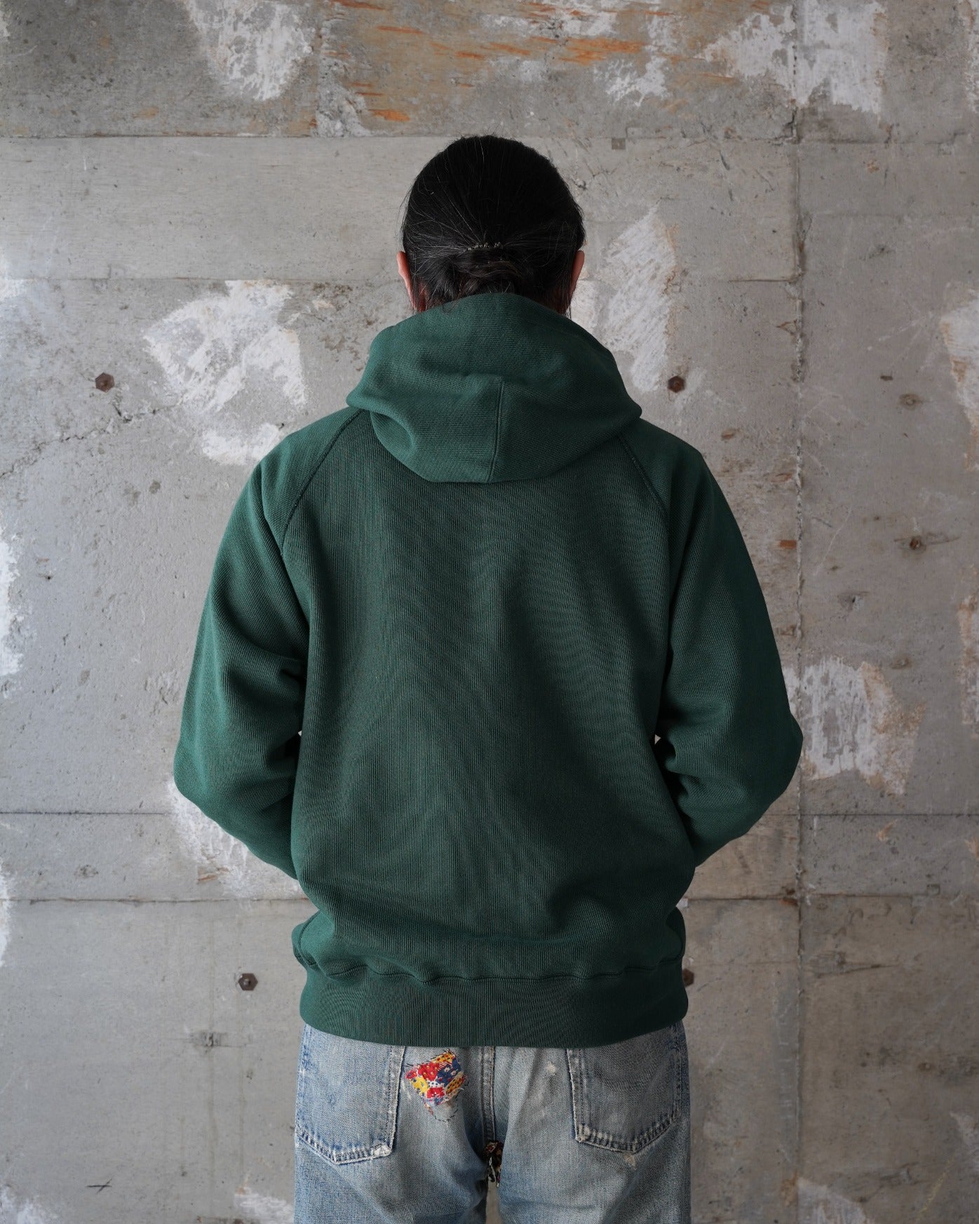 Pullover Hoodie - Double Heavyweight French Terry - Green