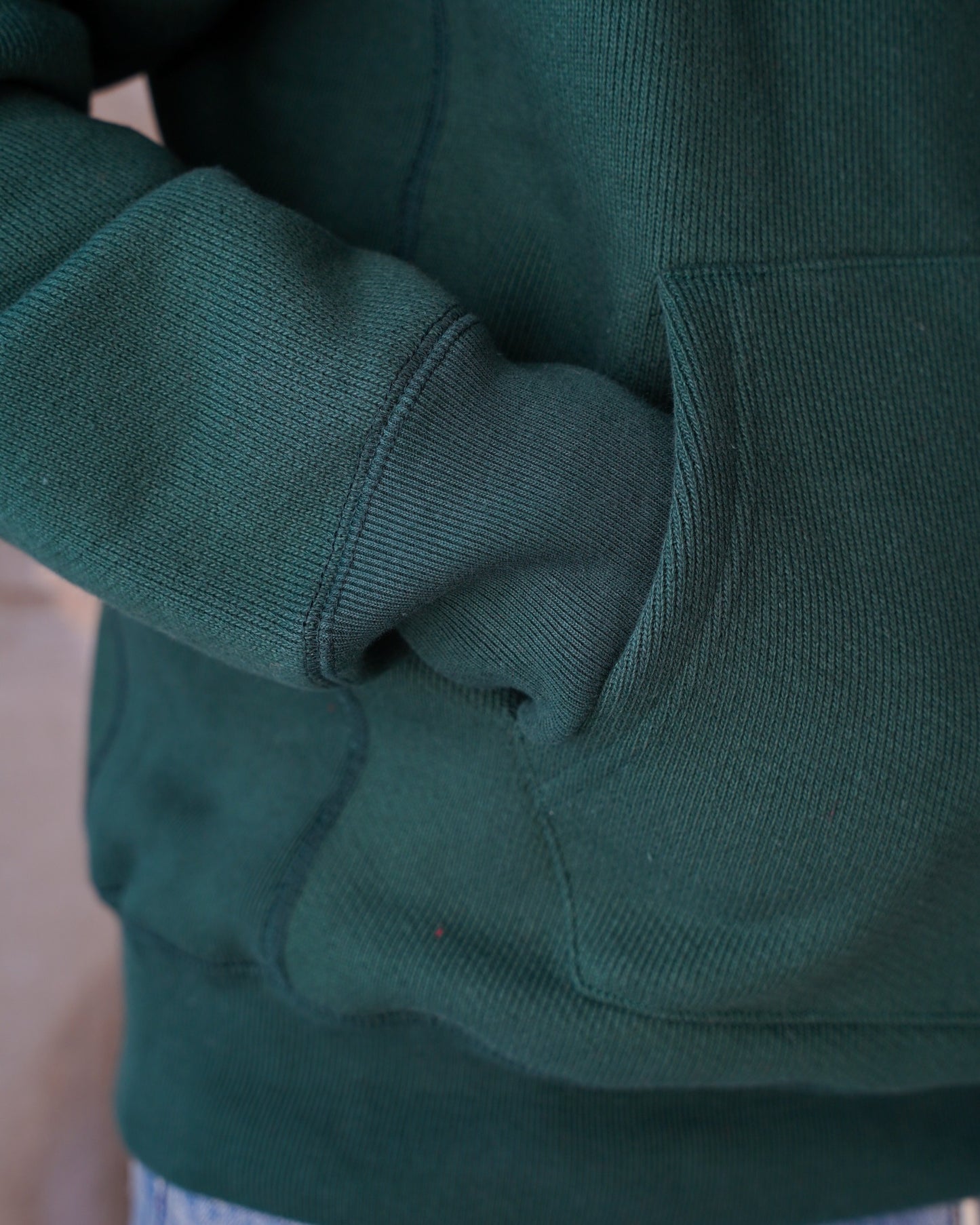 Pullover Hoodie - 701gsm Double Heavyweight French Terry - Green