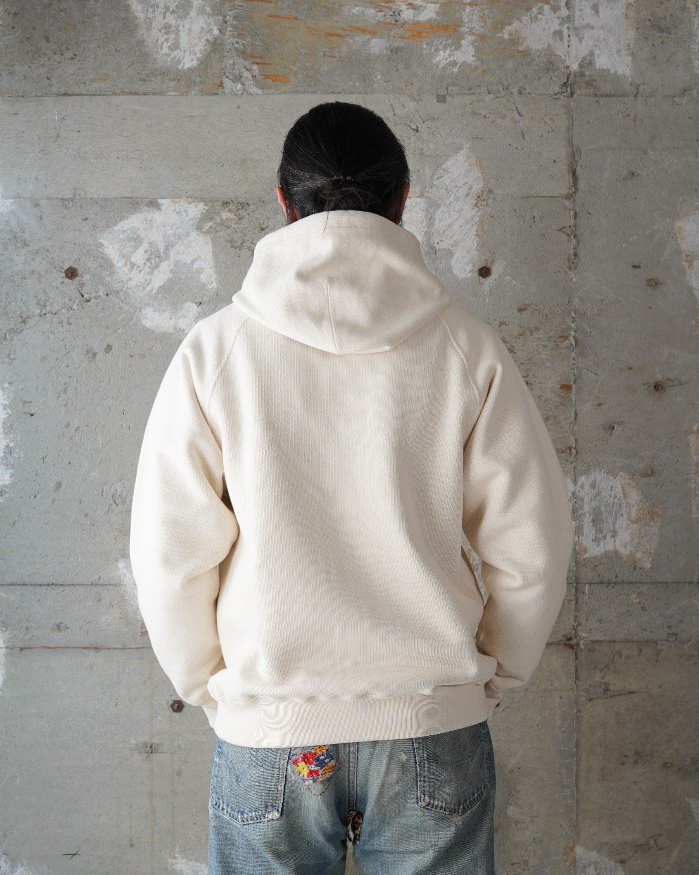 Pullover Hoodie - Double Heavyweight French Terry - Ecru