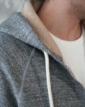 Zip Hoodie - Fleeced Fox Fiber - Charcoal