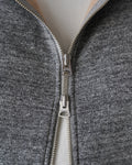 Zip Hoodie - Fleeced Fox Fiber - Charcoal