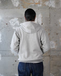 Zip Hoodie - 701gsm Double Heavyweight French Terry - Heather Grey