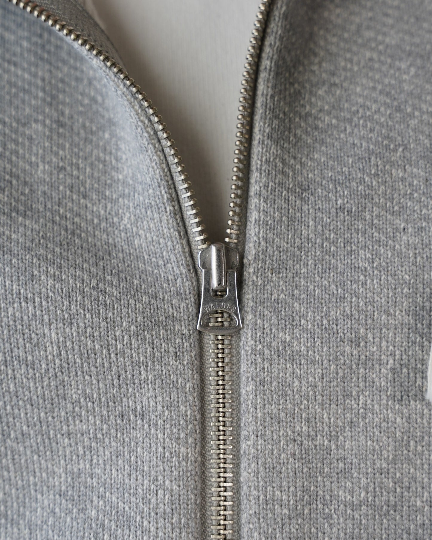 Zip Hoodie - Double Heavyweight French Terry - Heather Grey