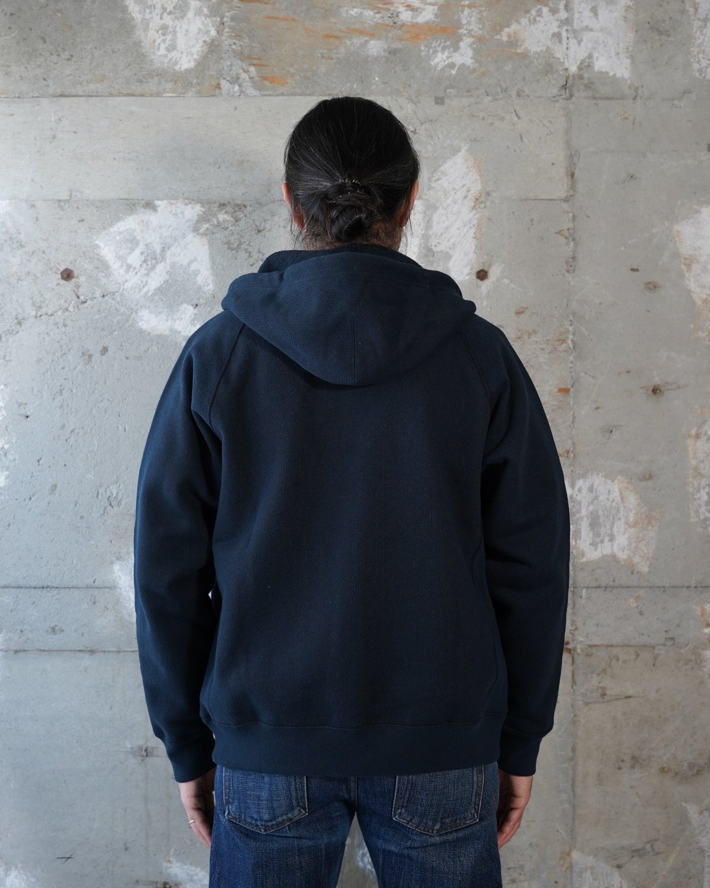 Zip Hoodie - Double Heavyweight French Terry - Navy