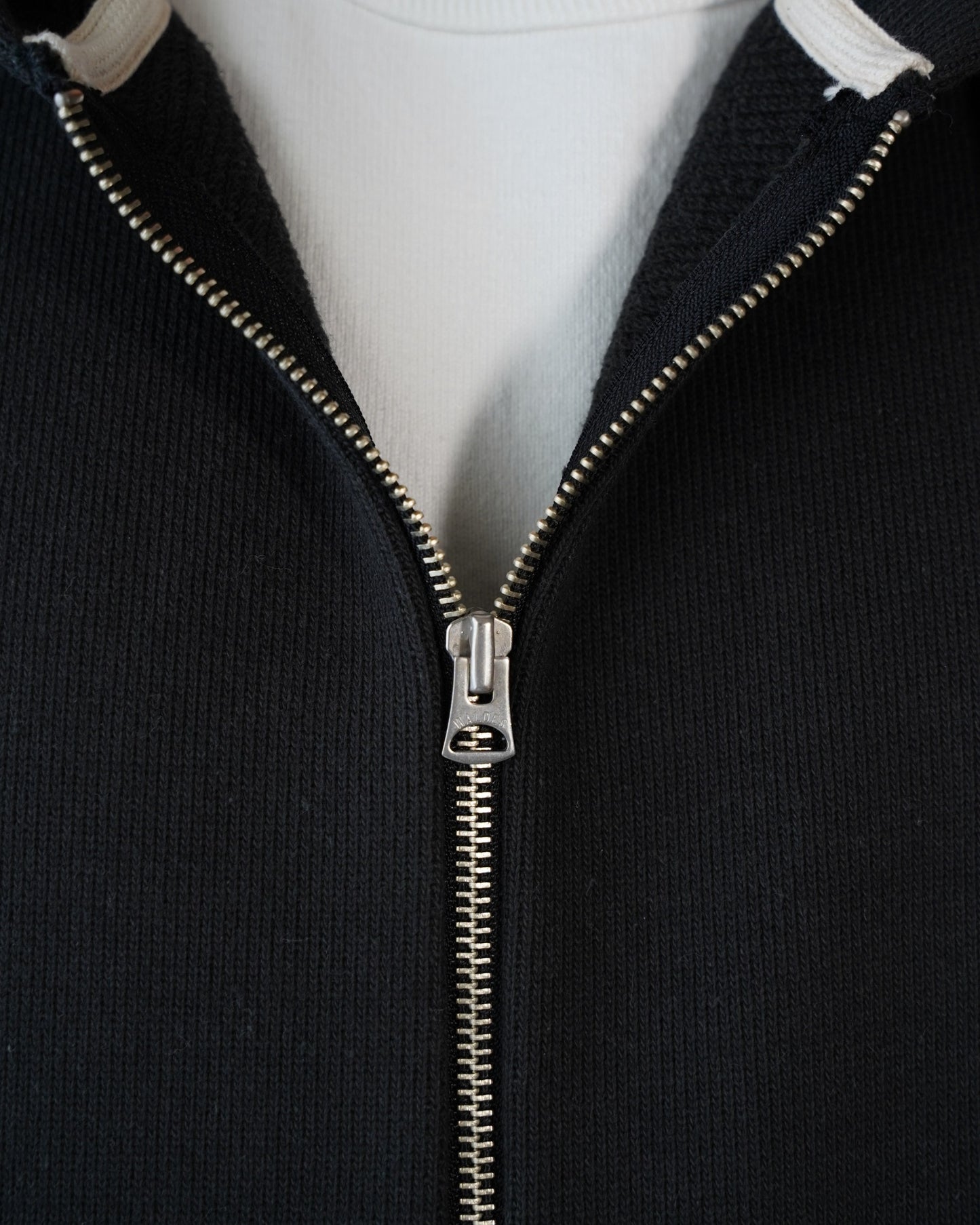 Zip Hoodie - Double Heavyweight French Terry - Sumi Black