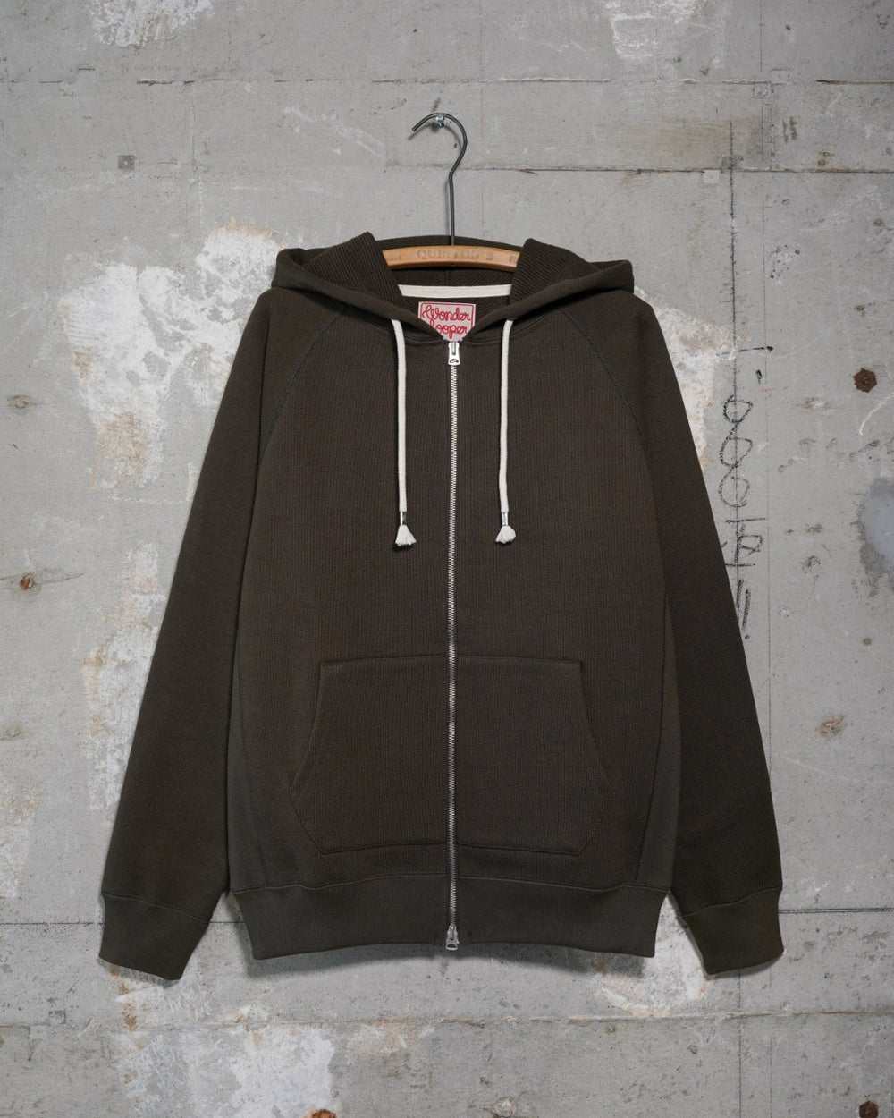 Zip Hoodie - Double Heavyweight French Terry - Khaki