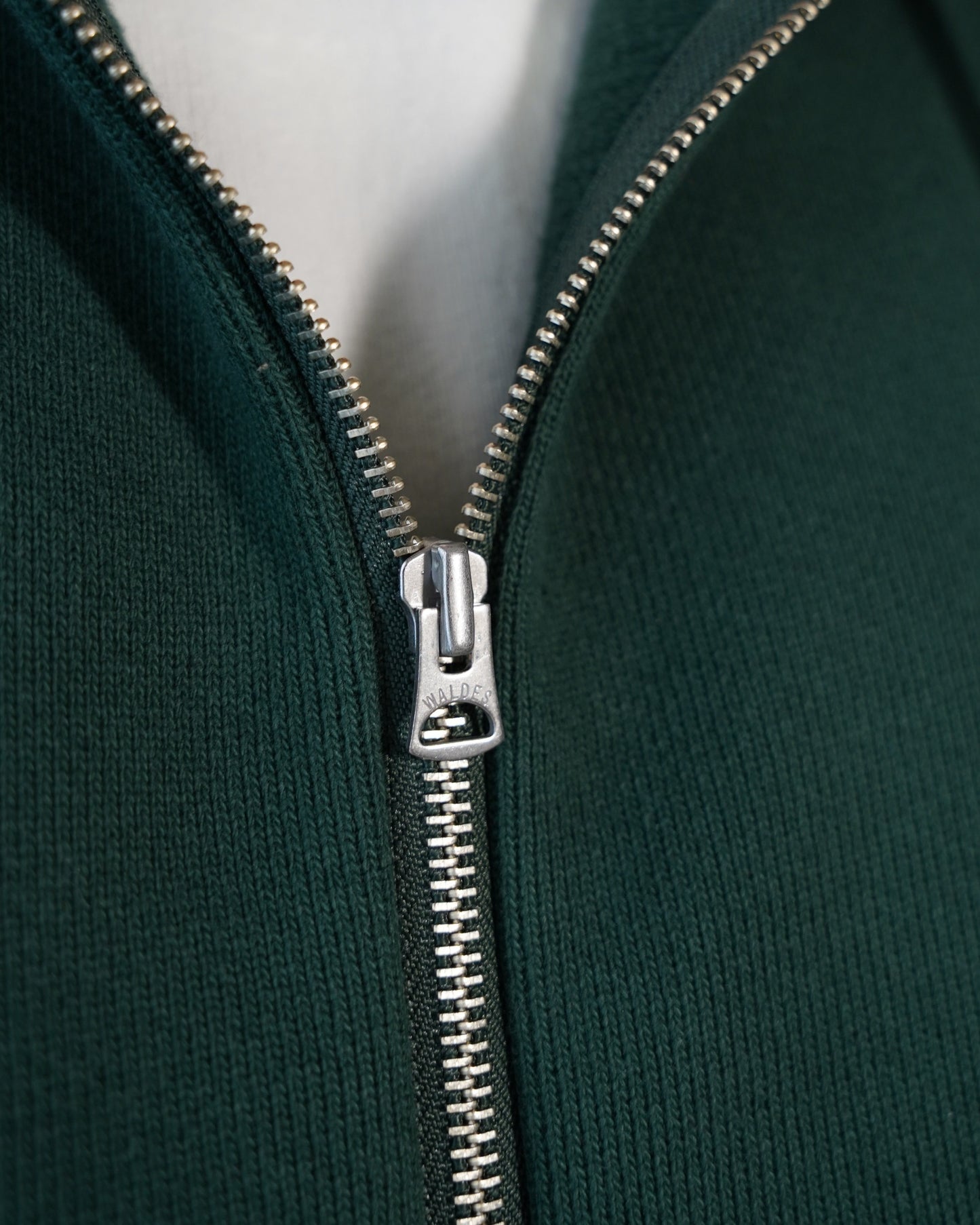 Zip Hoodie - Double Heavyweight French Terry - Green