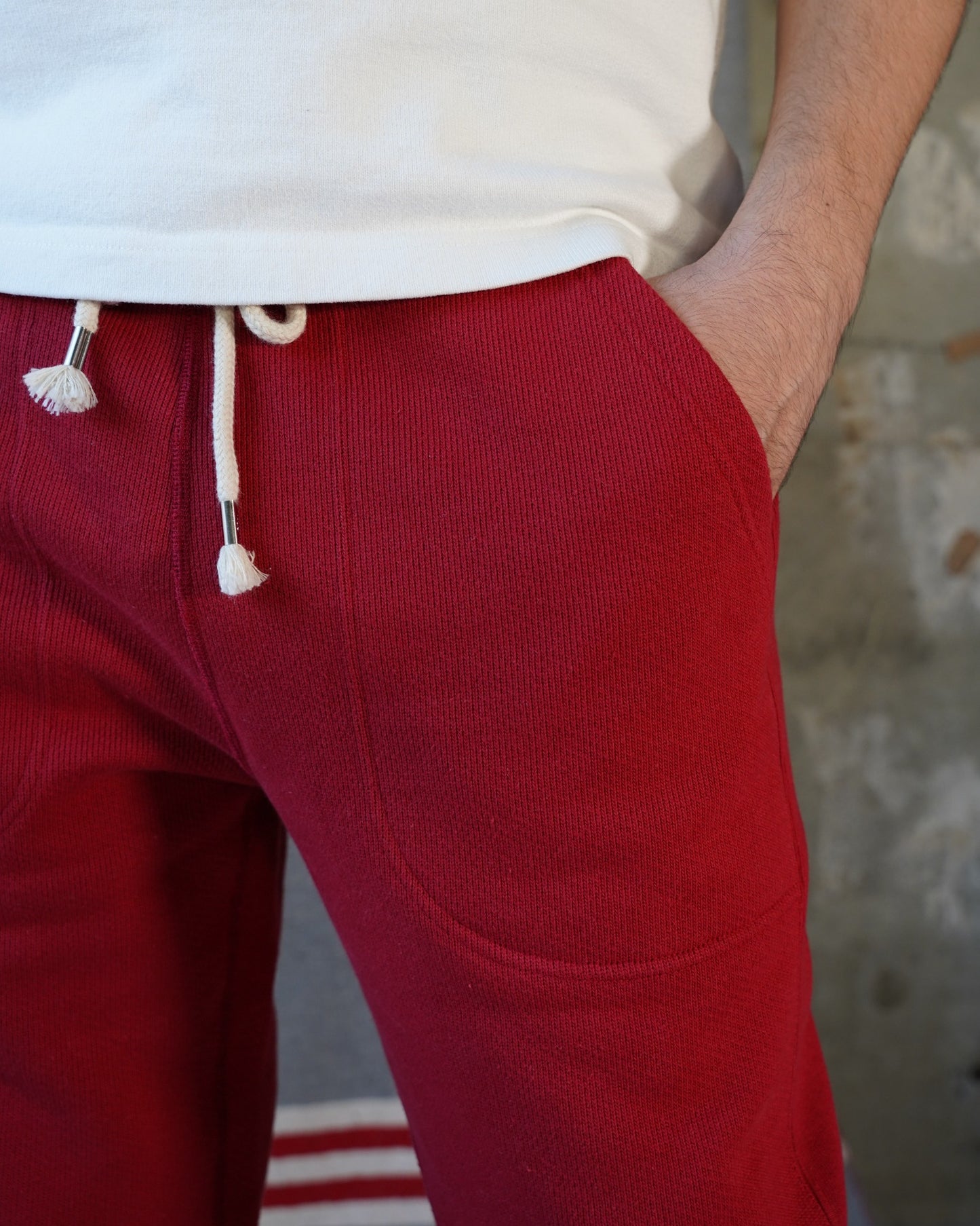 Sweatpants - Double Heavyweight French Terry - Red