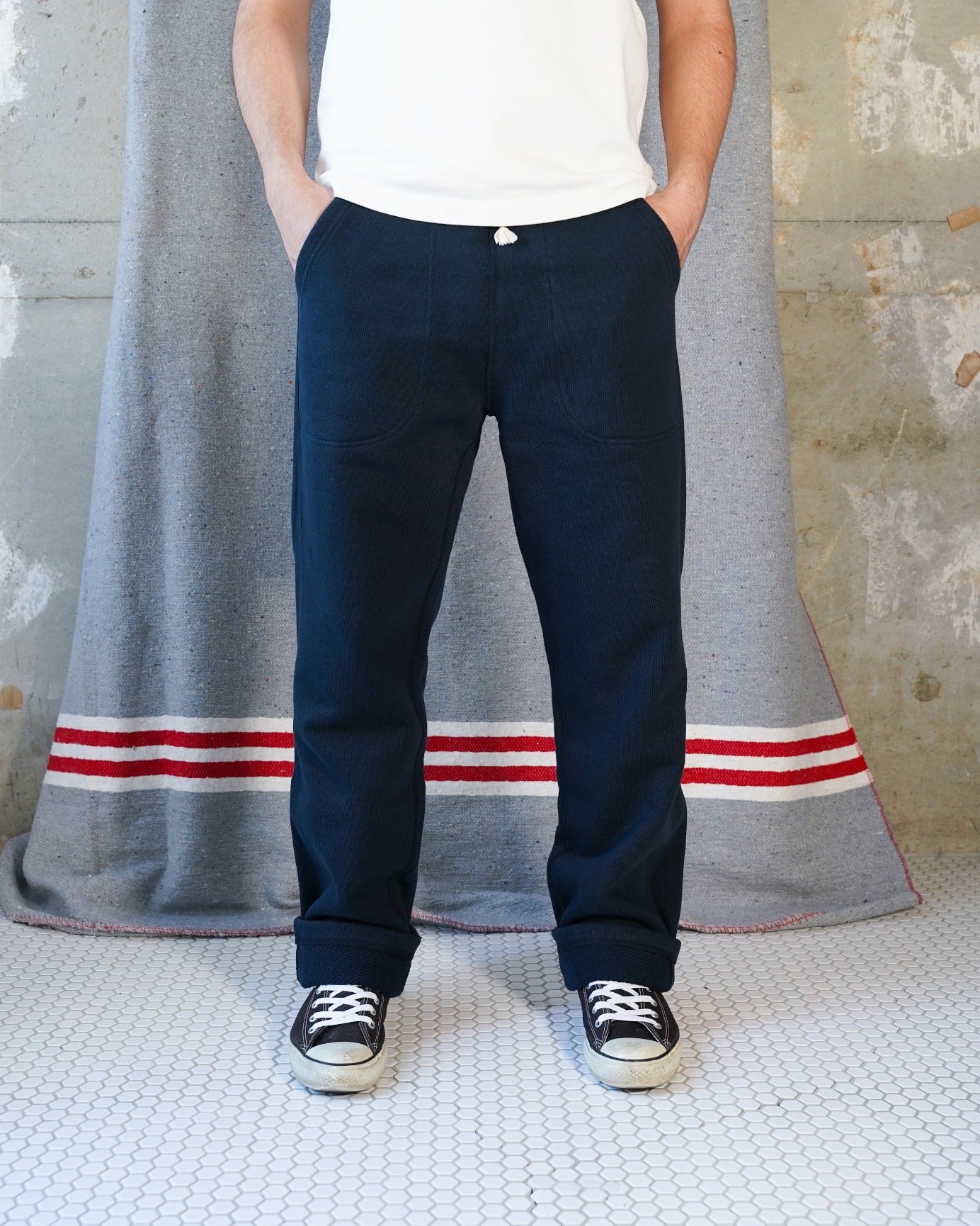 Sweatpants - Double Heavyweight French Terry - Navy