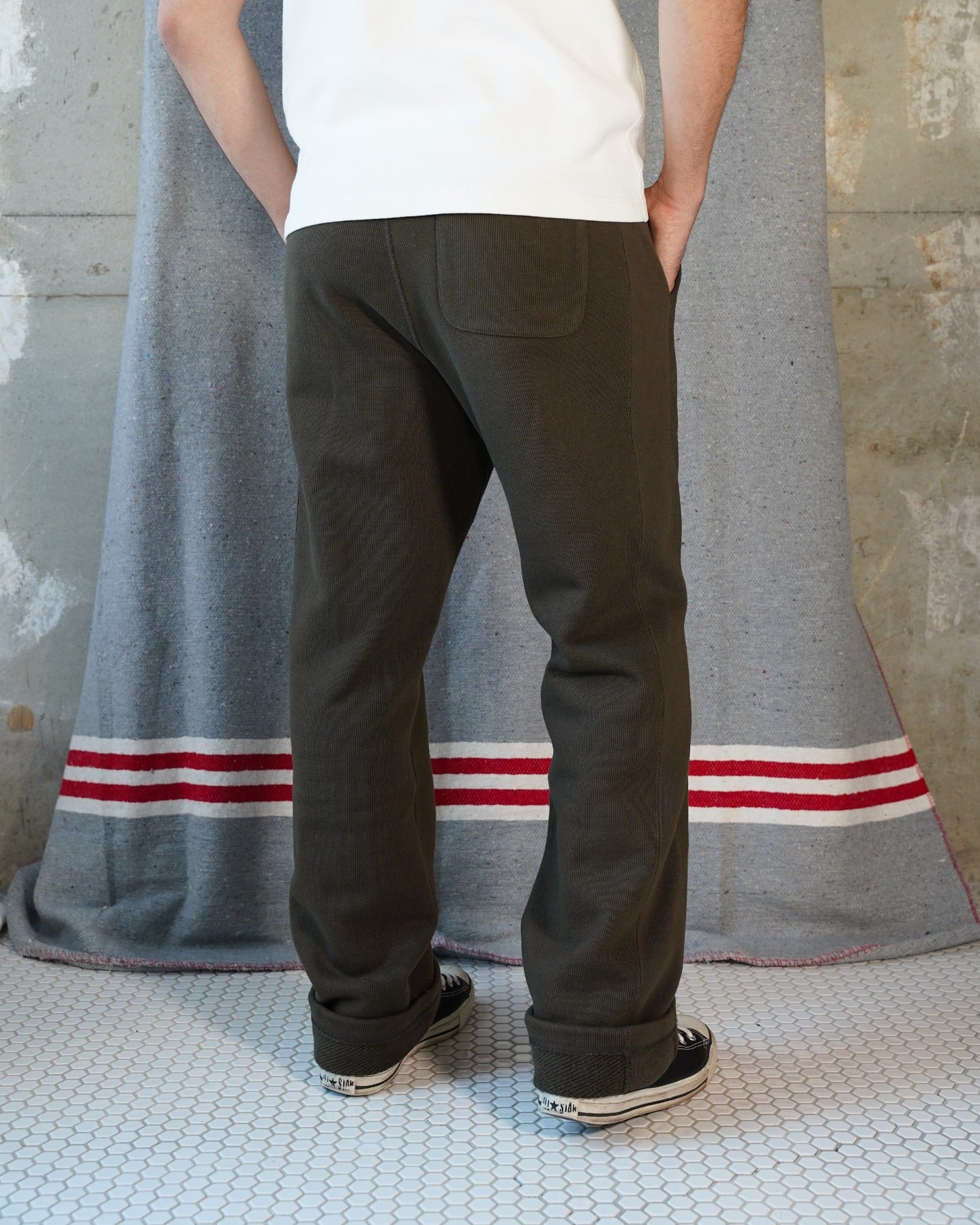 Sweatpants - 701gsm Double Heavyweight French Terry - Khaki