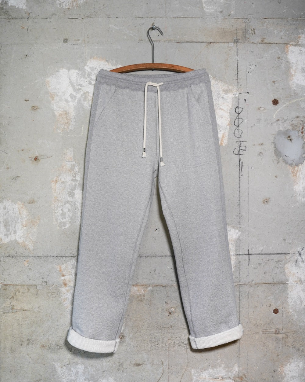 Sweatpants - Double Heavyweight French Terry - Heather Grey