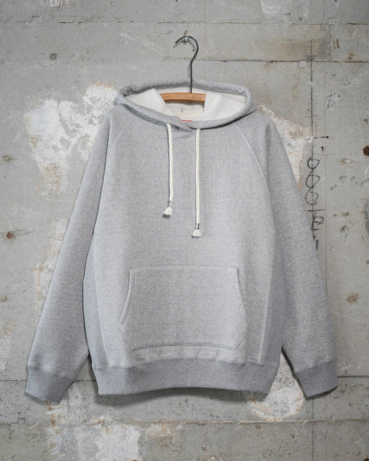 Pullover Hoodie - Double Heavyweight French Terry - Heather Grey