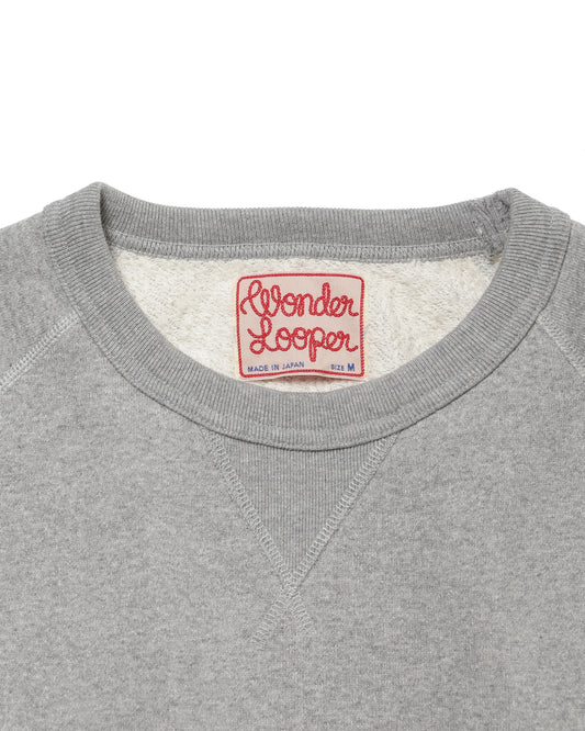 Pullover Crewneck - Super Looper French Terry - Heather Grey | Wonder Looper