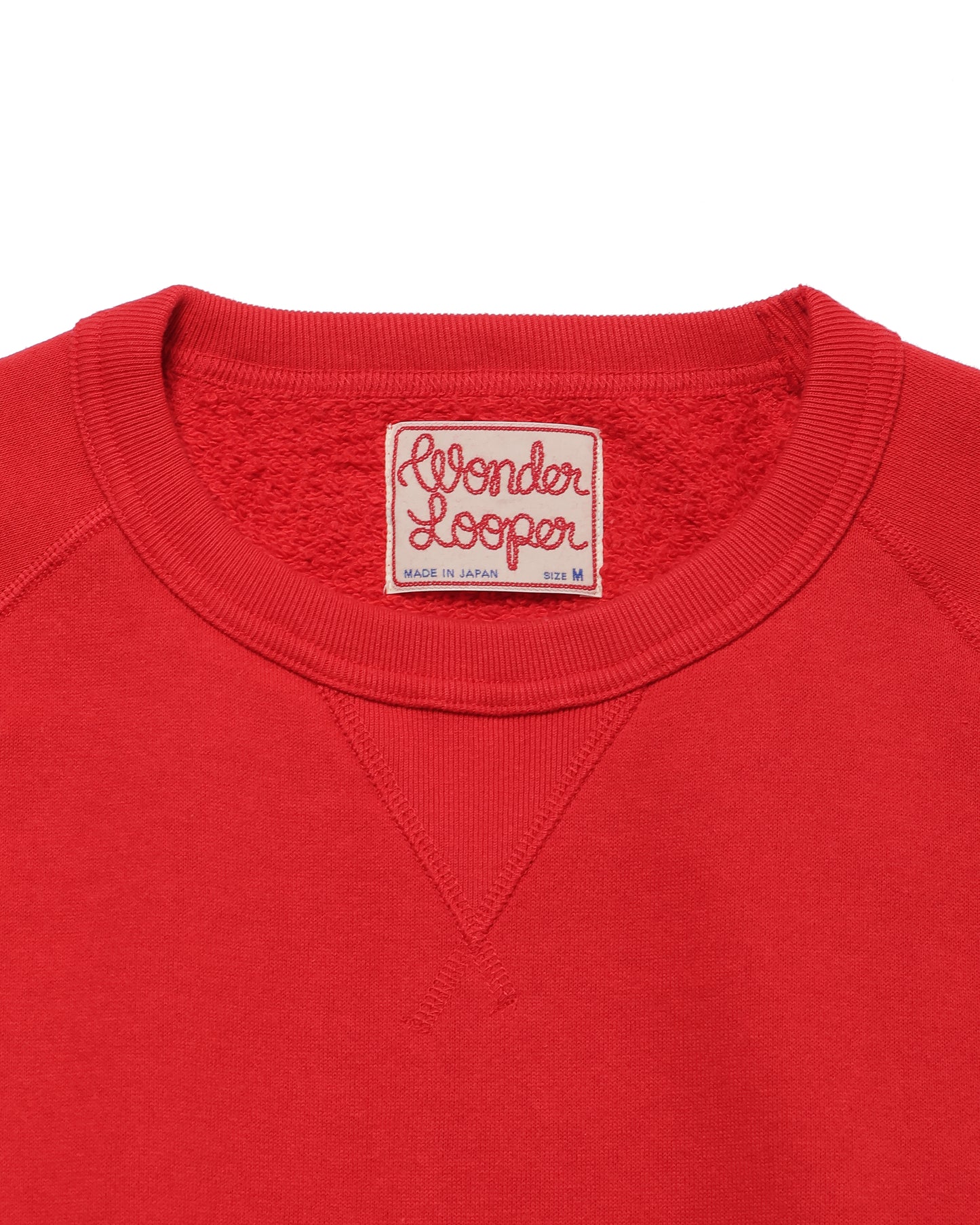 Pullover Crewneck - Super Looper French Terry - Red | Wonder Looper