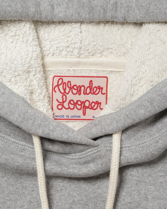 Pullover Hoodie - Super Looper French Terry - Heather Grey | Wonder Looper