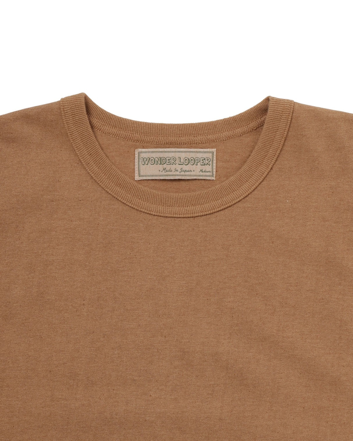 Crewneck T-shirt - Foxfibre® Tsuriami - Coyote 70 – Wonder Looper