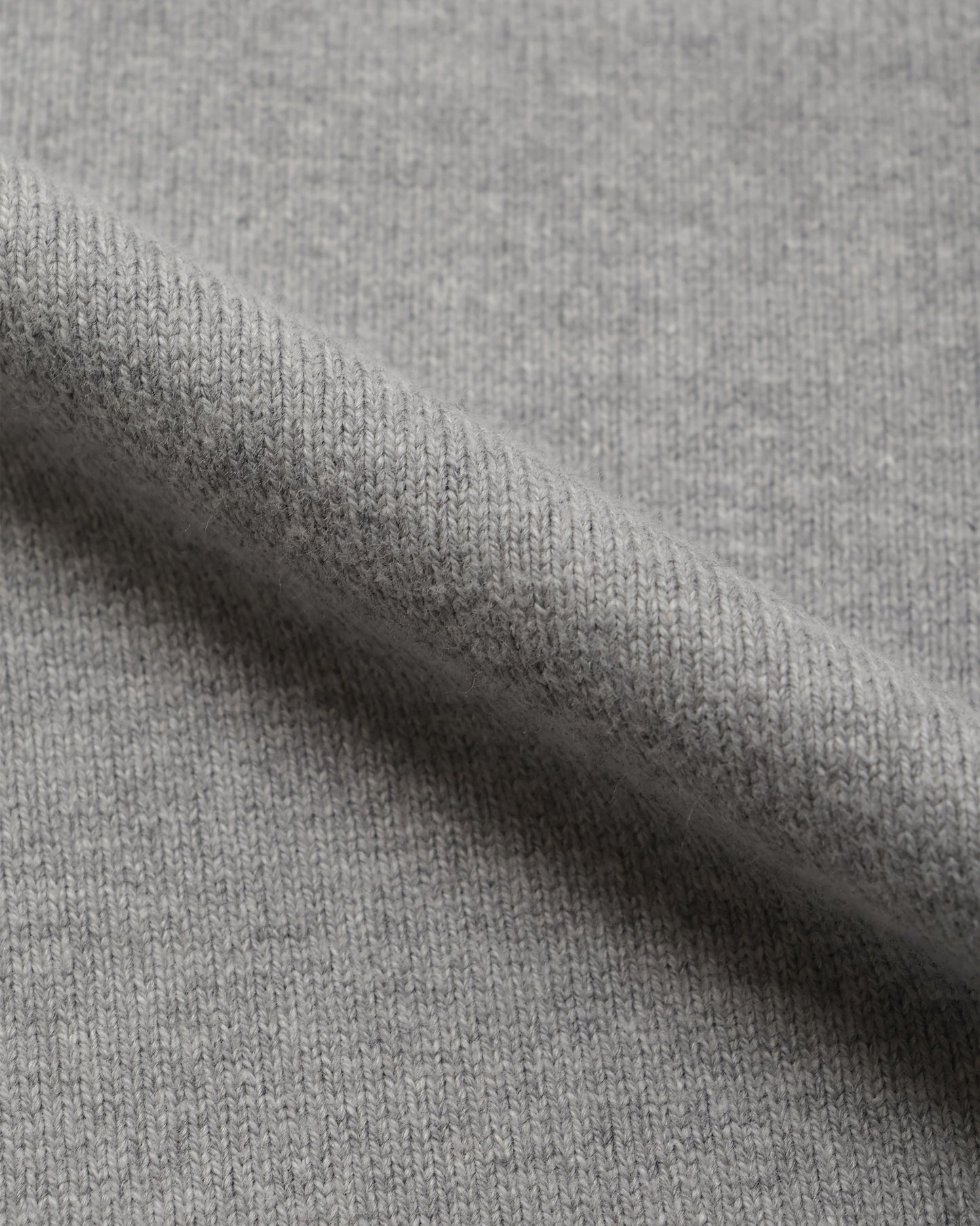 Crewneck T-shirt - Double Heavyweight - Heather Grey