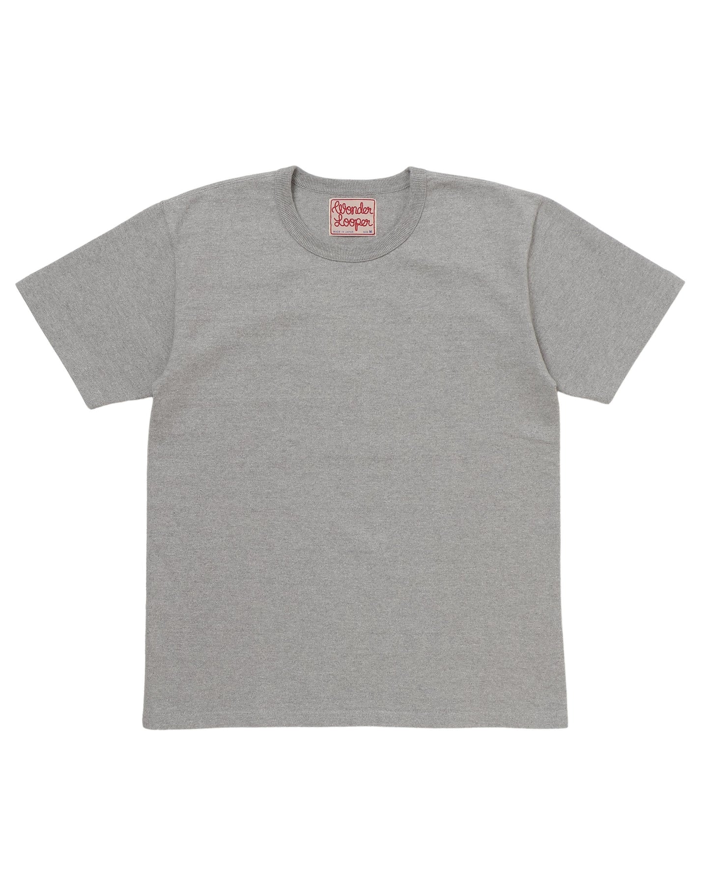 Crewneck T-shirt - Double Heavyweight - Heather Grey