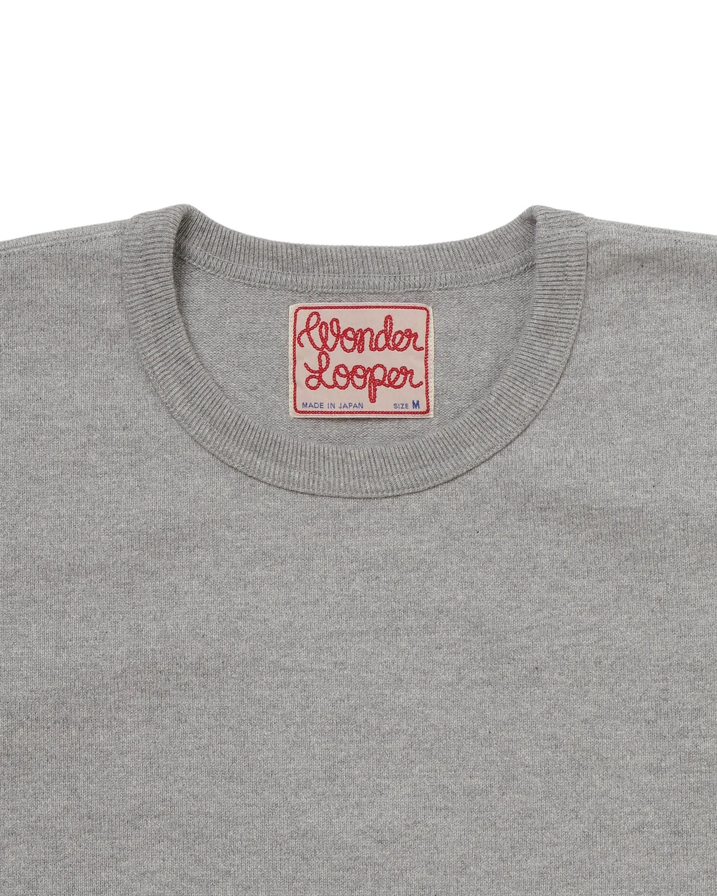 Crewneck T-shirt - Double Heavyweight - Heather Grey