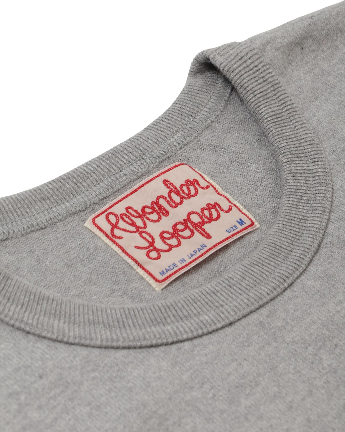 Crewneck T-shirt - Double Heavyweight - Heather Grey