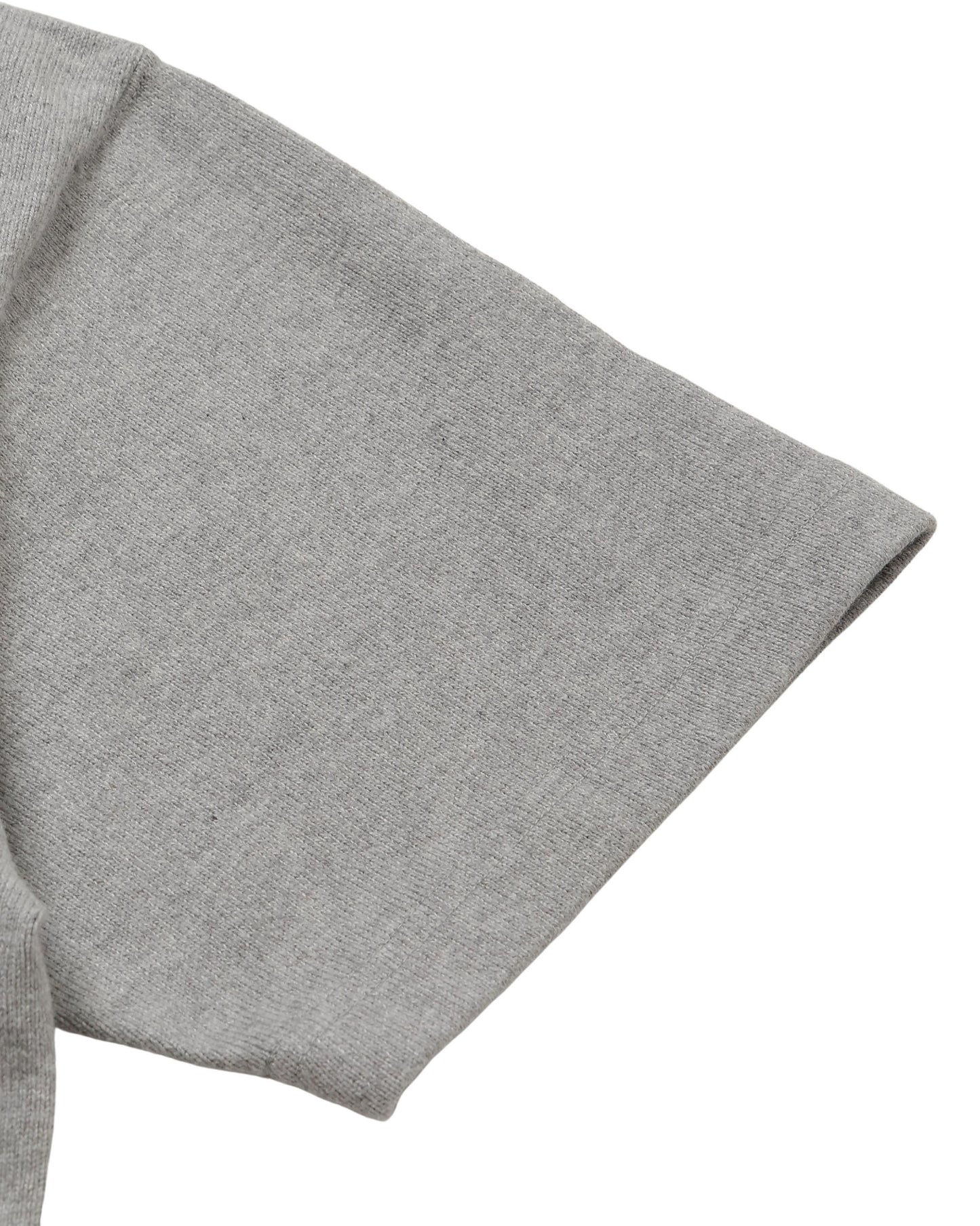 Crewneck T-shirt - Double Heavyweight - Heather Grey