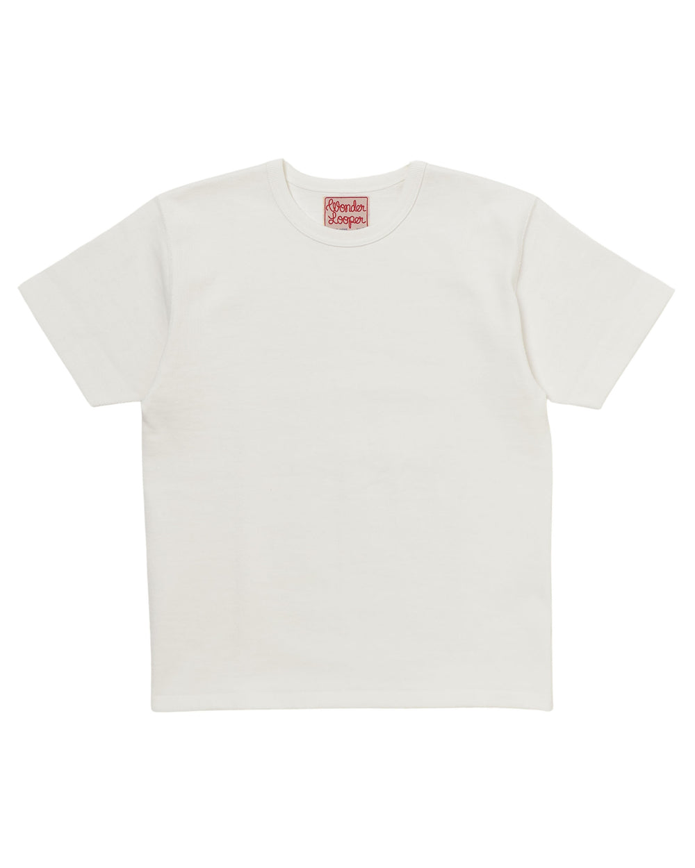 Crewneck T-shirt - Triple Heavyweight Tsuriami - White