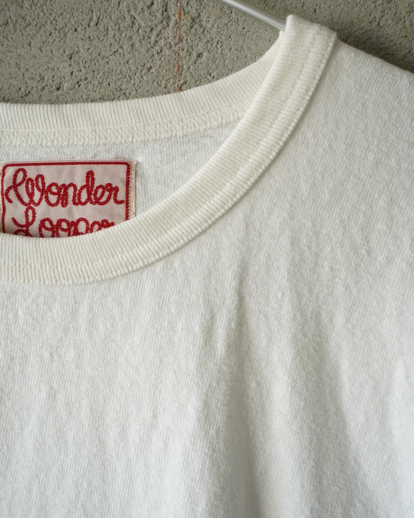 Crewneck T-shirt - ELS Recycled Cotton Slub - White