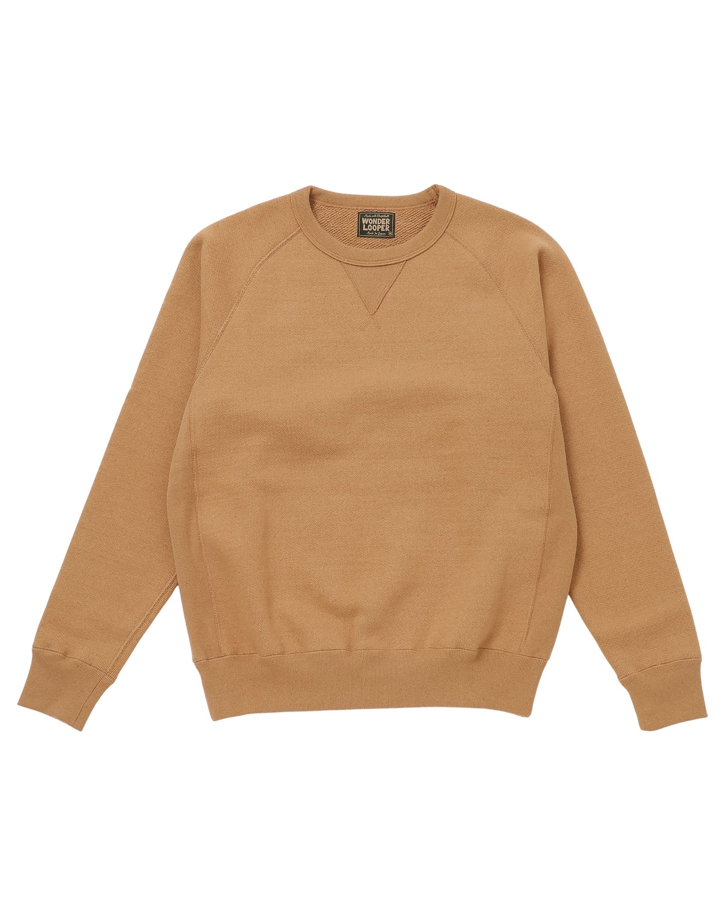 Pullover Crewneck - Double Heavyweight French Terry Foxfibre® - Coyote 80