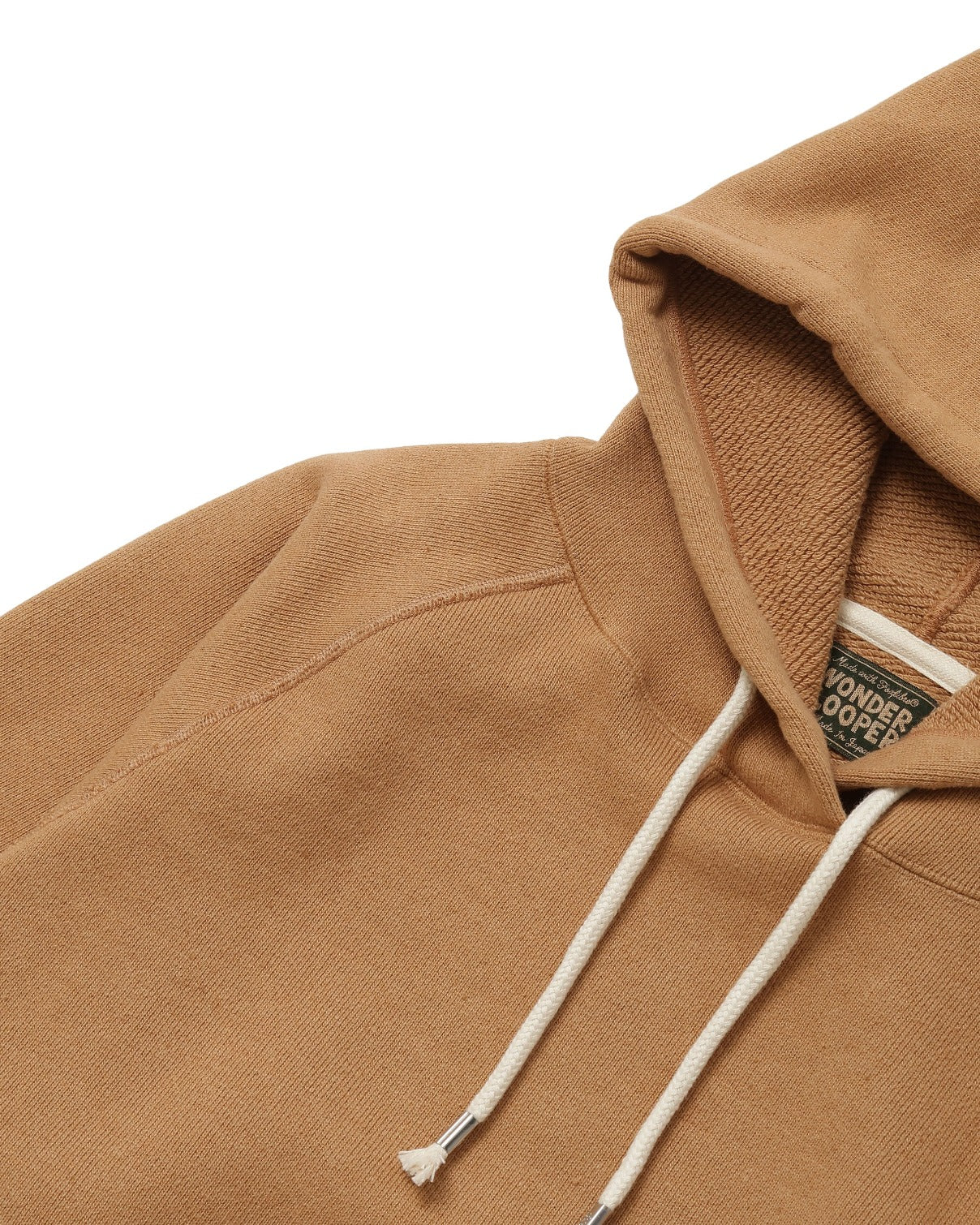 Pullover Hoodie - Double Heavyweight French Terry Foxfibre® - Coyote 80