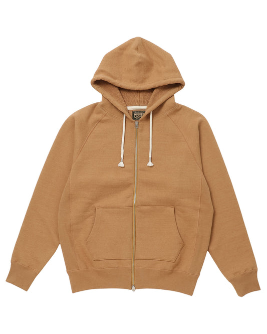 Zip Hoodie - Double Heavyweight French Terry Foxfibre® - Coyote 80