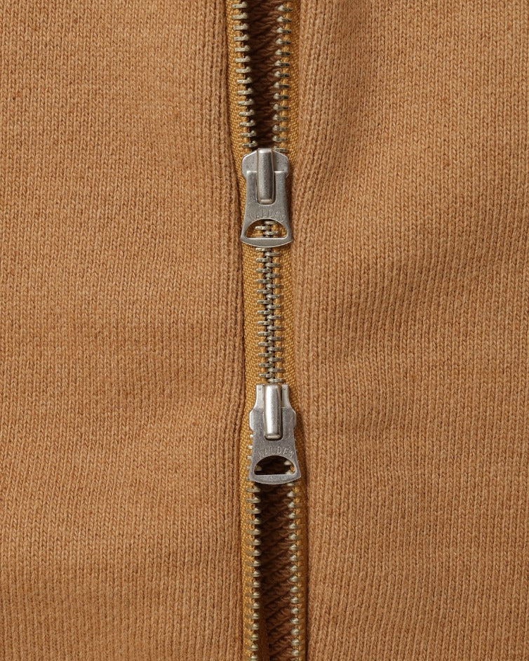 Zip Hoodie - Double Heavyweight French Terry Foxfibre® - Coyote 80