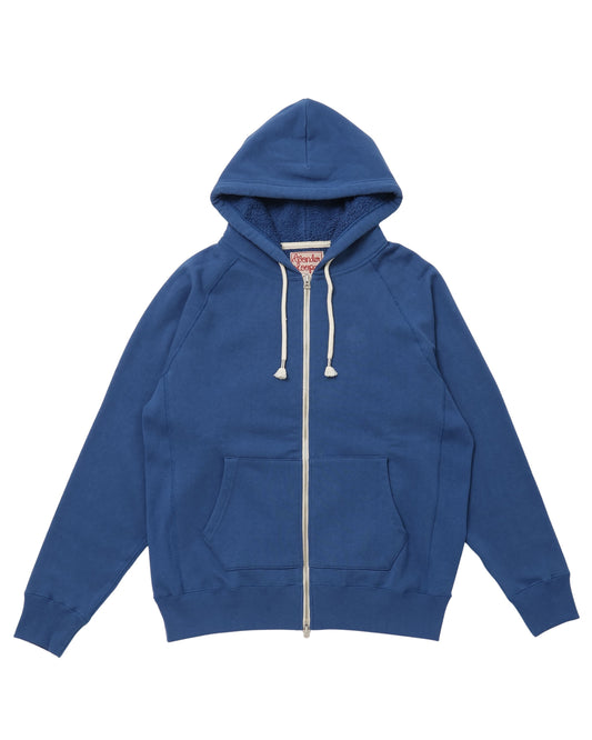 Zip Hoodie - Super Looper French Terry - Varsity Blue