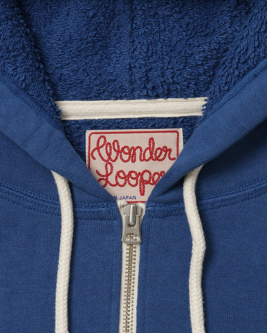 Zip Hoodie - Super Looper French Terry - Varsity Blue