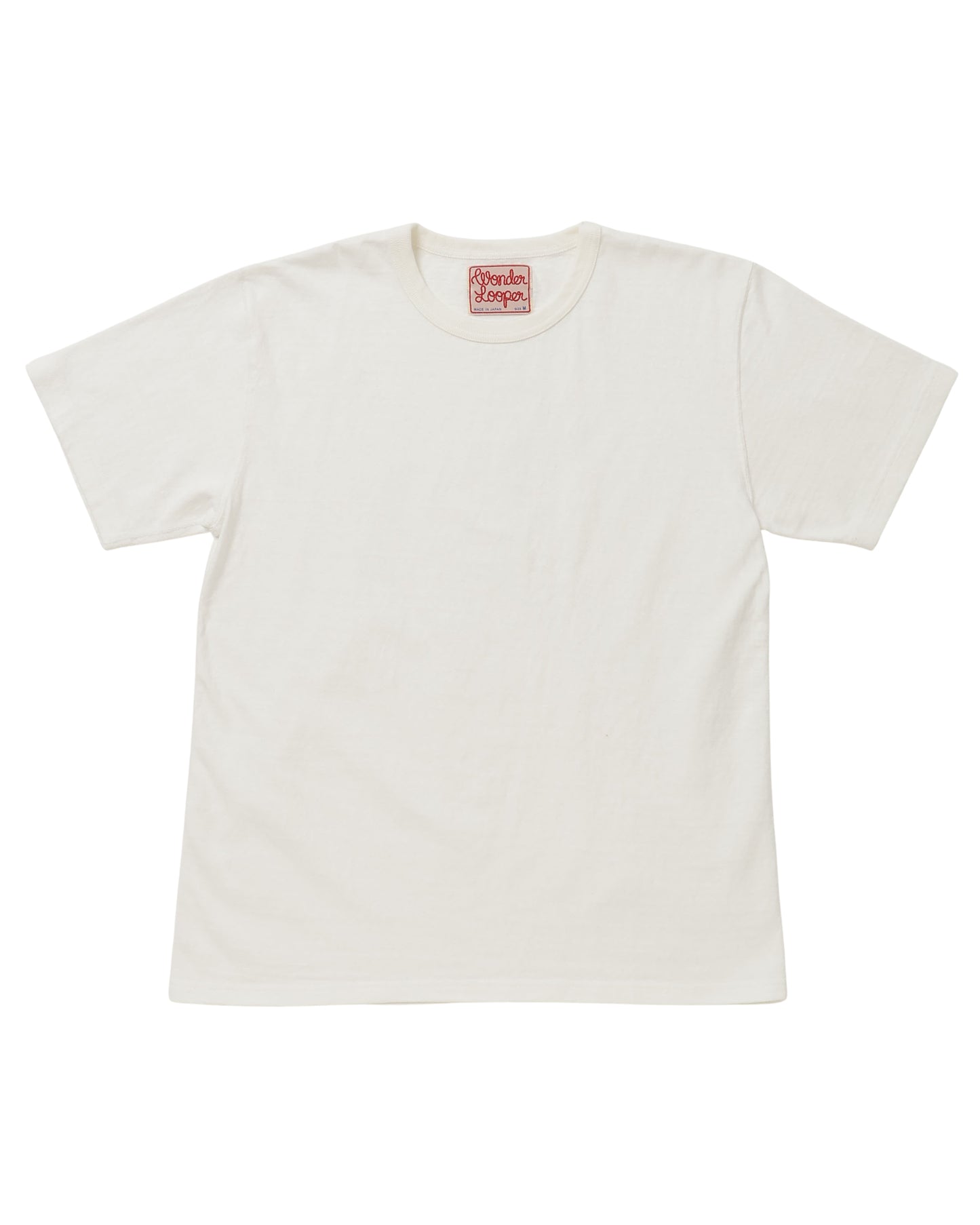 Crewneck T-shirt - ELS Recycled Cotton Slub - White