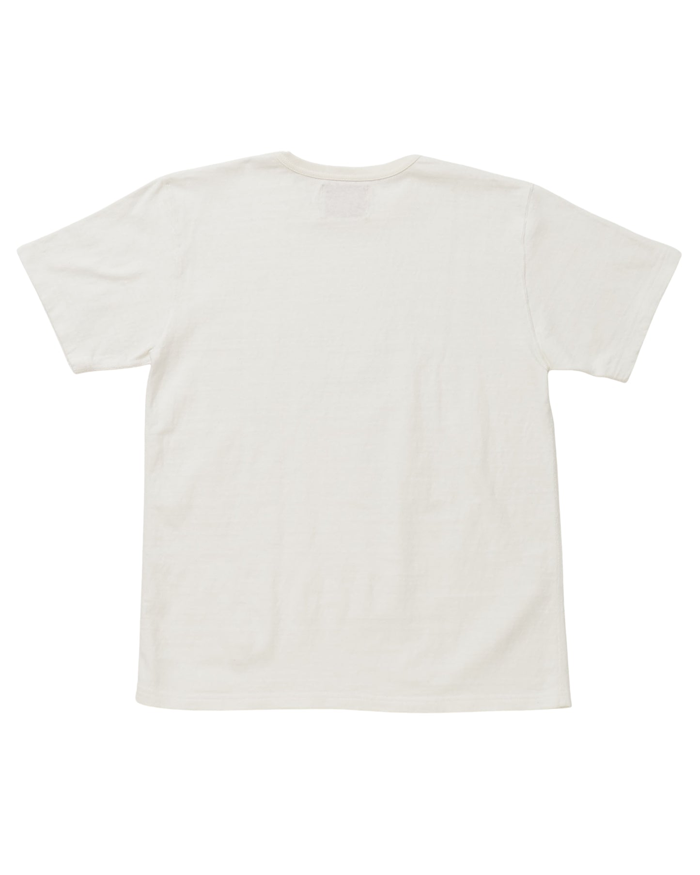 Crewneck T-shirt - ELS Recycled Cotton Slub - White