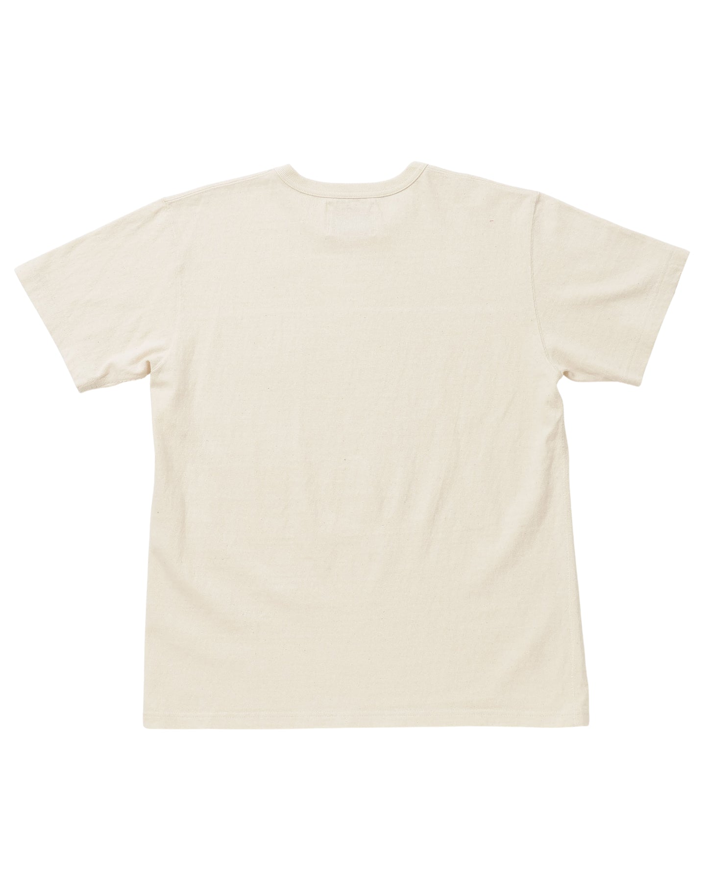 Crewneck T-shirt - ELS Recycled Cotton Slub - Ecru